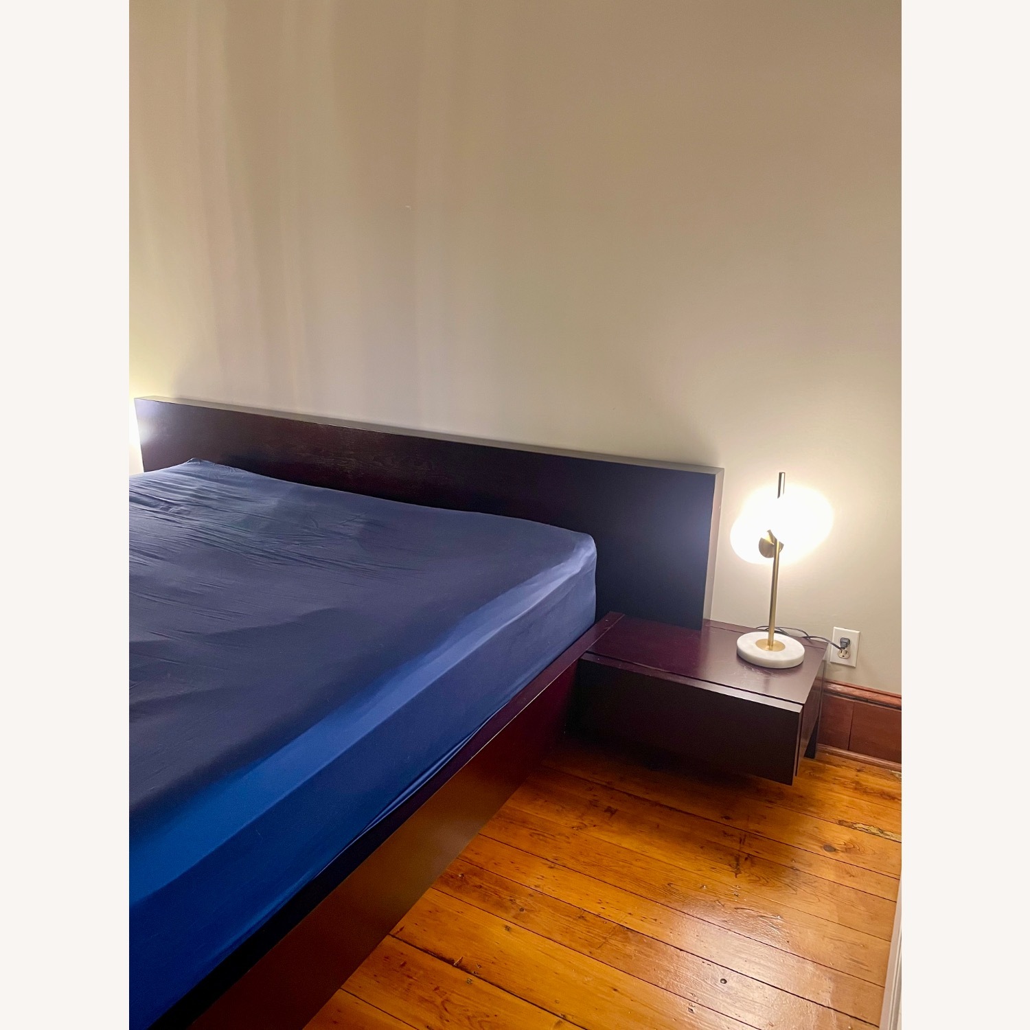 Modloft Modern Platform King Bed in Dark Wood - image-6