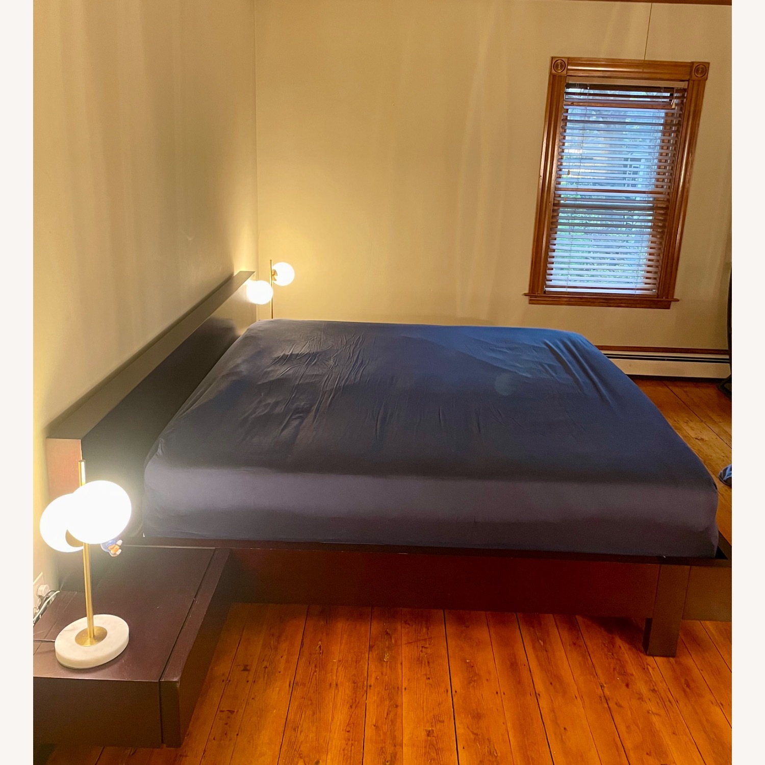 Modloft Modern Platform King Bed in Dark Wood - image-7