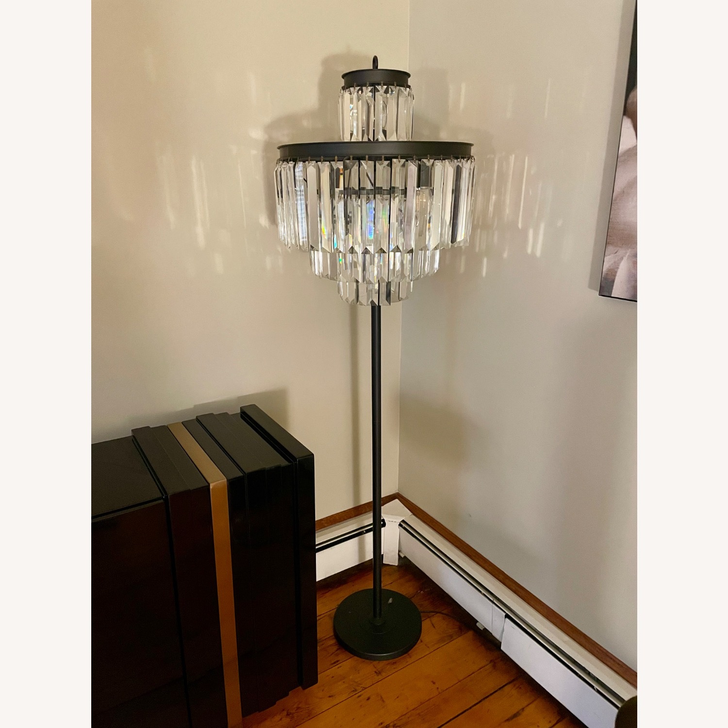 Wayfair Modern Luxury Crystal Floor Lamp  - image-1