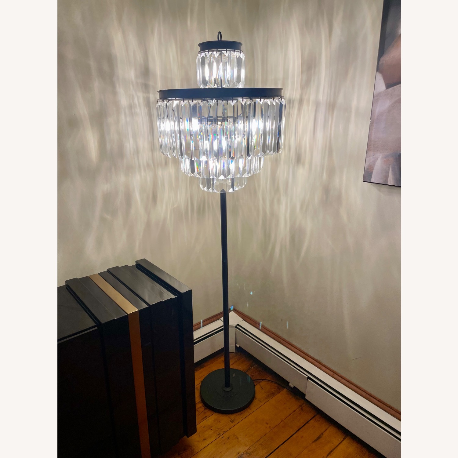 Wayfair Modern Luxury Crystal Floor Lamp  - image-3