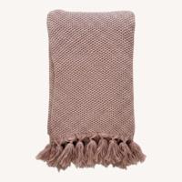 Pink Cotton Throw
