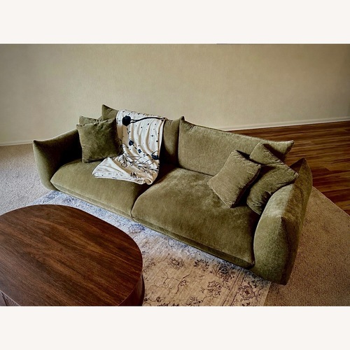 Used Wayfair Green Boucle 3+ Seater Sofa for sale on AptDeco