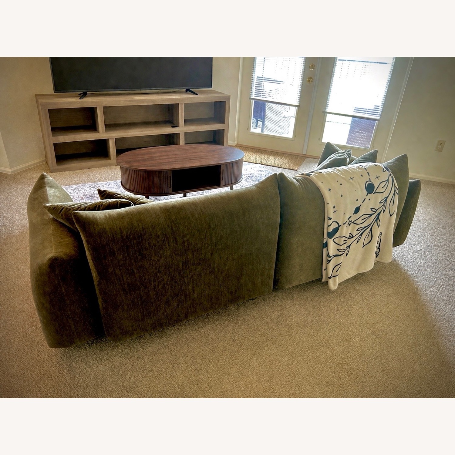 Wayfair Green Boucle 3+ Seater Sofa - image-2