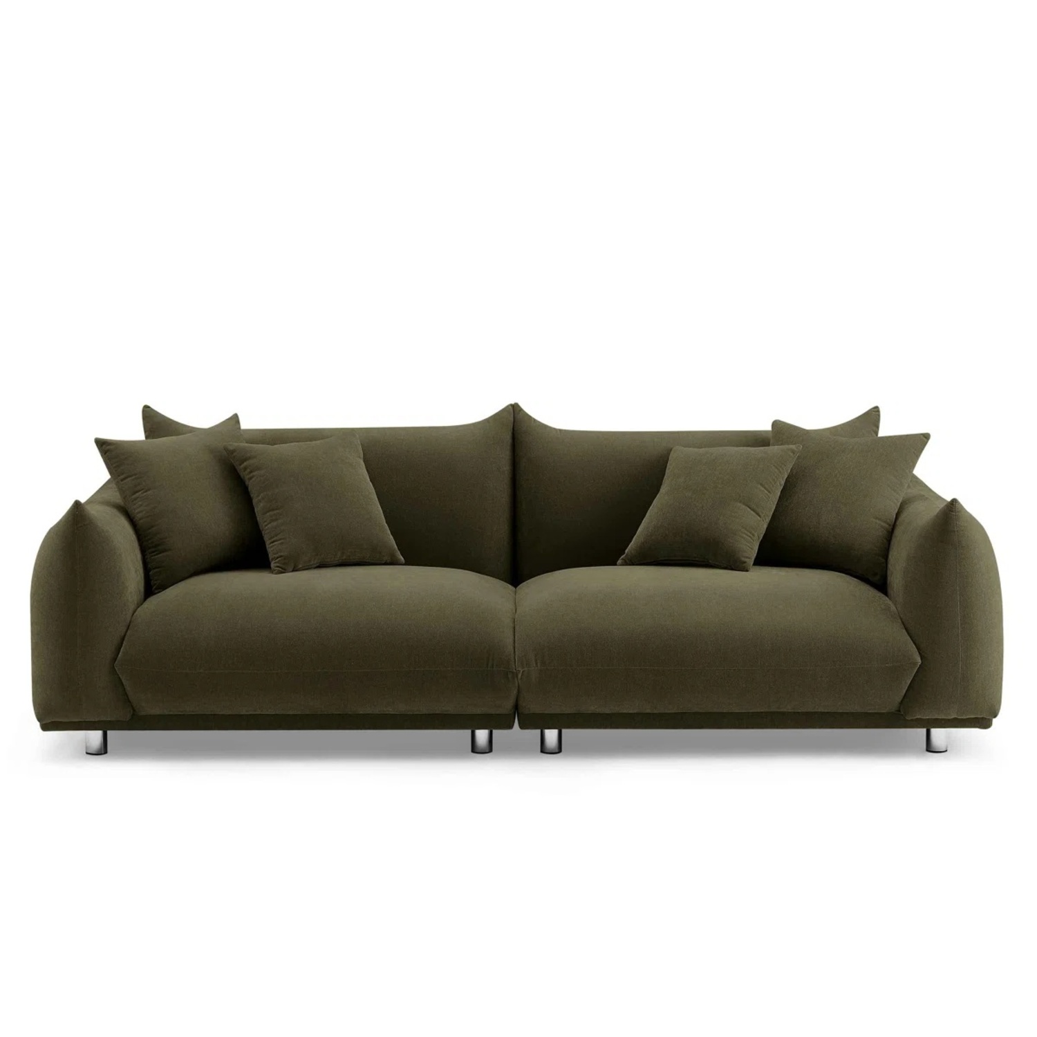 Wayfair Green Boucle 3+ Seater Sofa - image-5