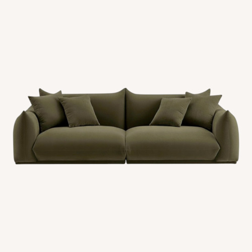 Used Wayfair Green Boucle 3+ Seater Sofa for sale on AptDeco