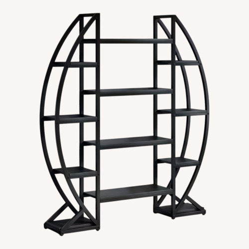 Used Target 55” Oval Bookshelf Industrial 5-Tier Etagere for sale on AptDeco