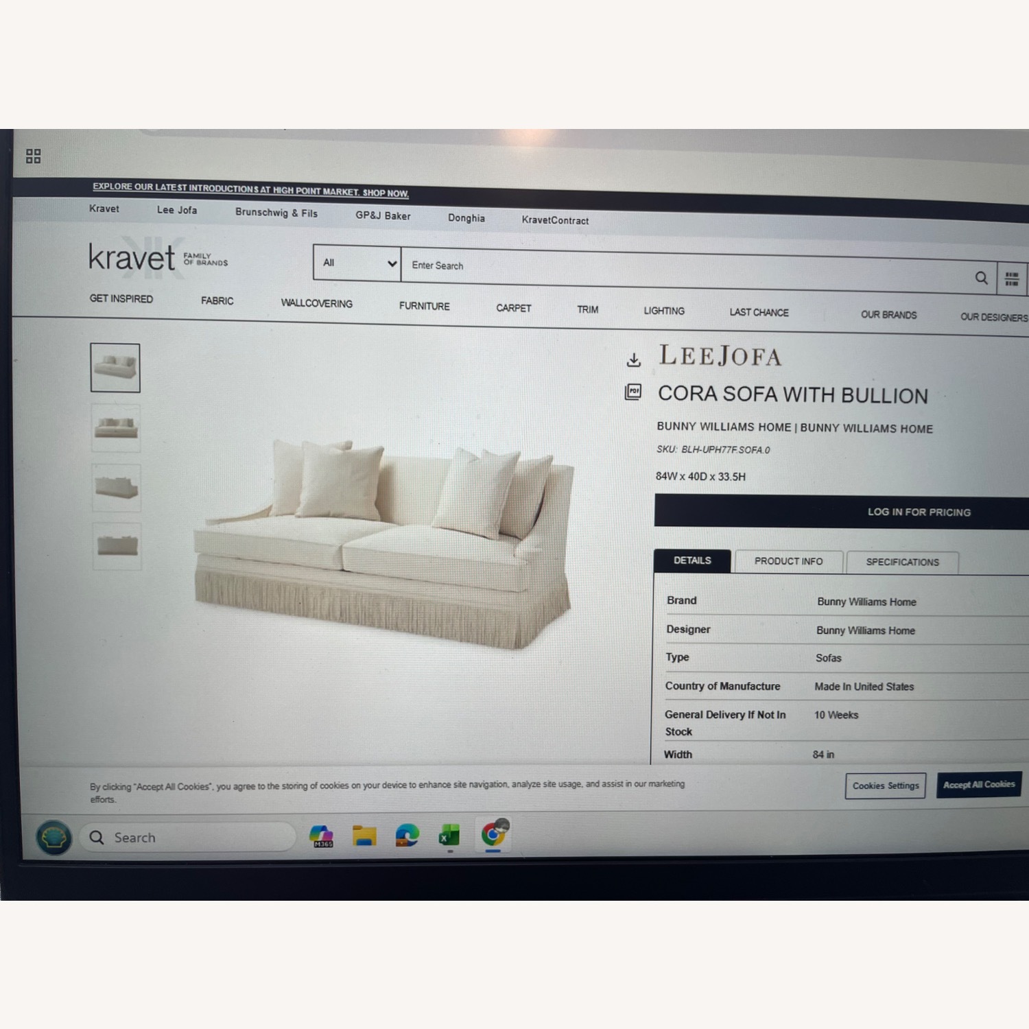 Kravet Cora Sofa - image-5