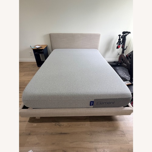 Used Article Tessu Natural Fabric Full Bed for sale on AptDeco