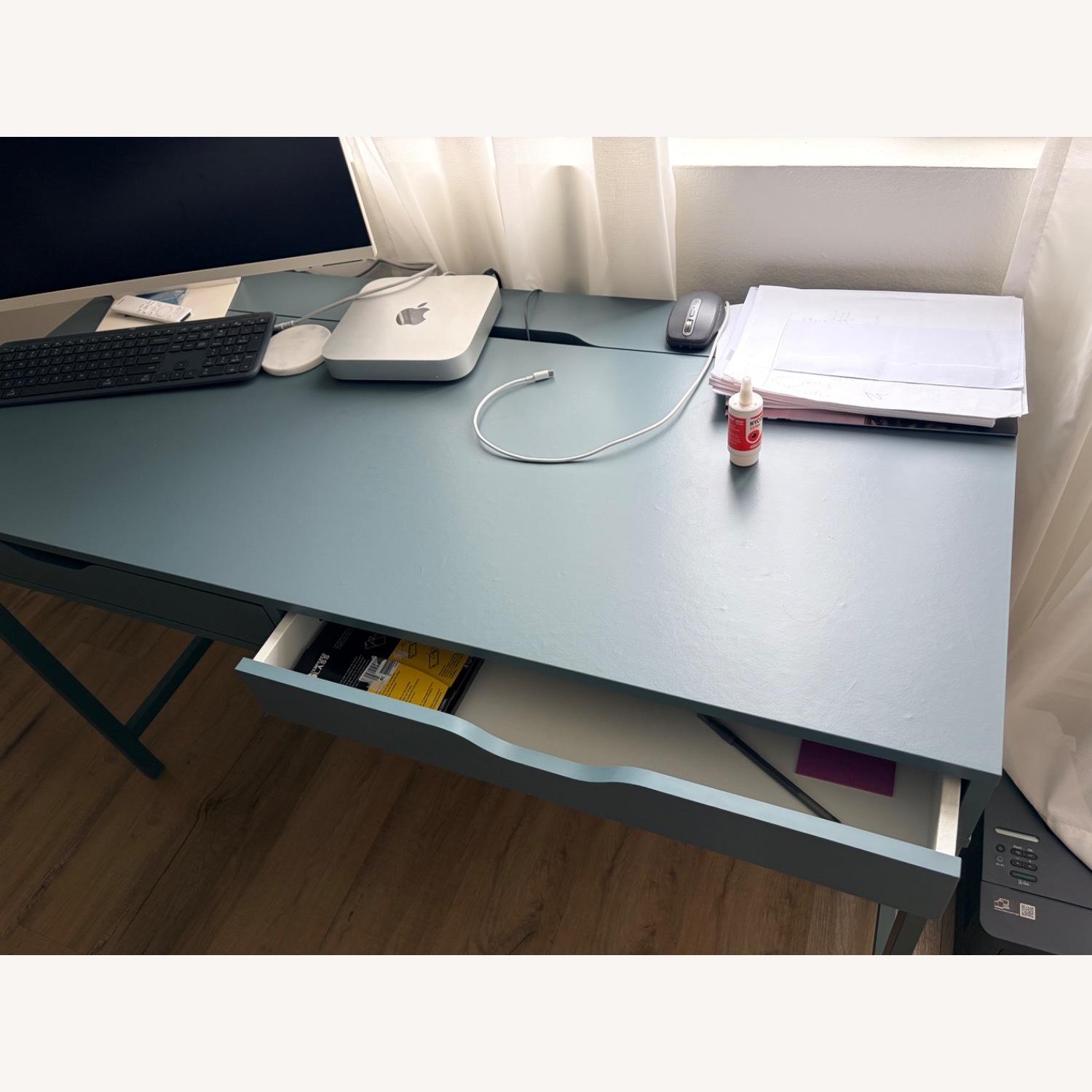 IKEA Alex Blue Desk - image-1