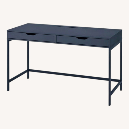 Used IKEA Alex Blue Desk for sale on AptDeco