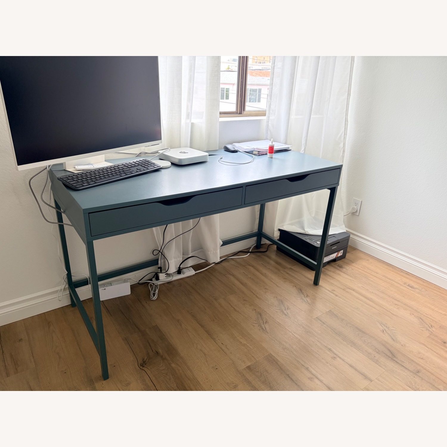 IKEA Alex Blue Desk - image-3