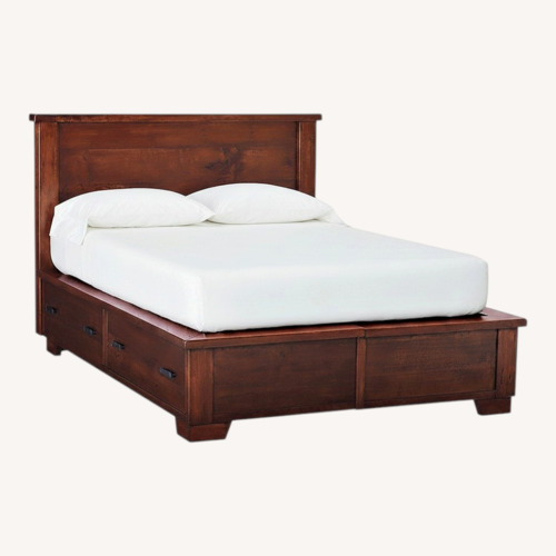 Used Pottery Barn Sumatra Queen Platform Bed for sale on AptDeco