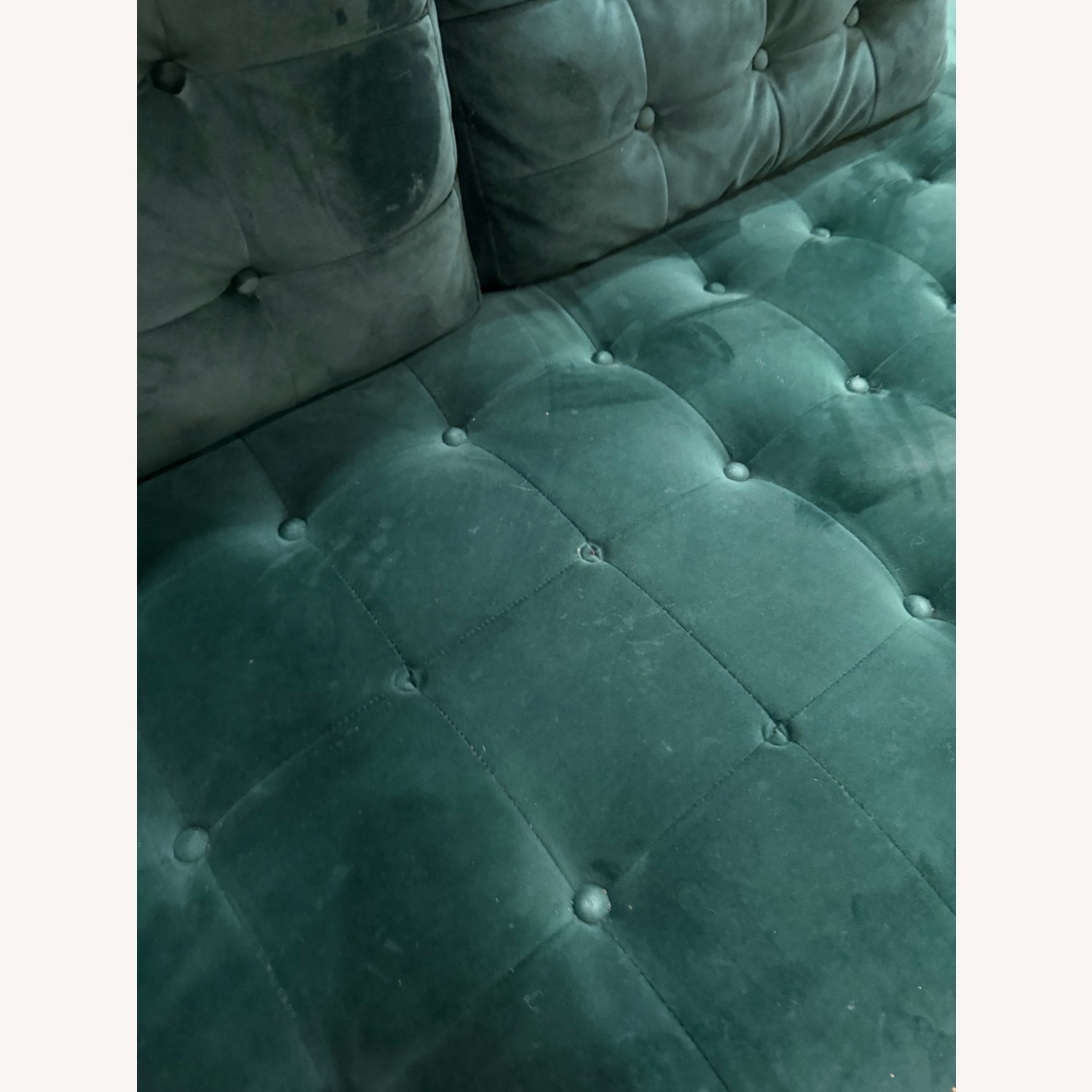 Joybird Green Velvet Sleeper Sofa - image-6