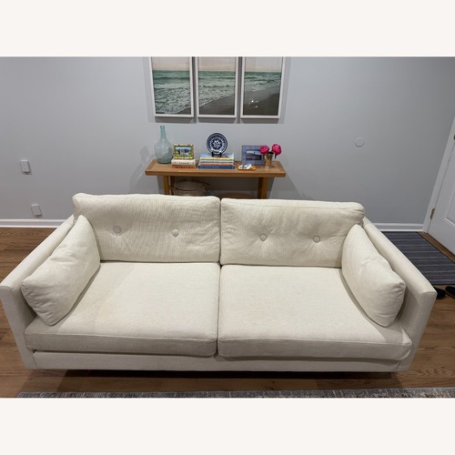 Used Article Anton Natural Fabric 2 Seater Sofa for sale on AptDeco