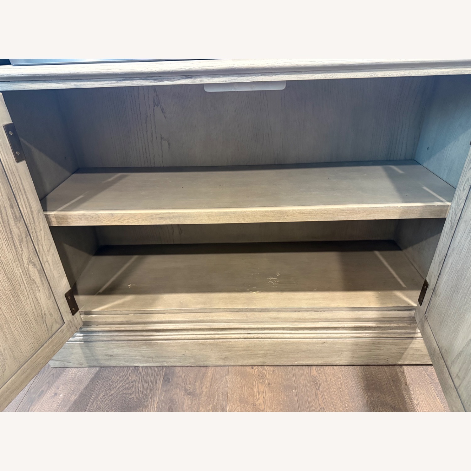 Restoration Hardware St. James Light Gray Wood Sideboard - image-6
