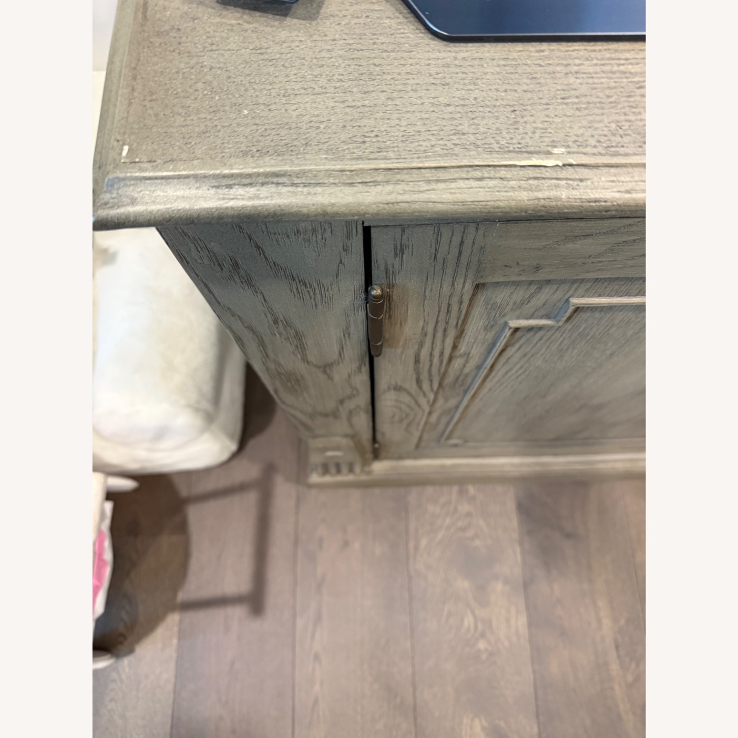 Restoration Hardware St. James Light Gray Wood Sideboard - image-2
