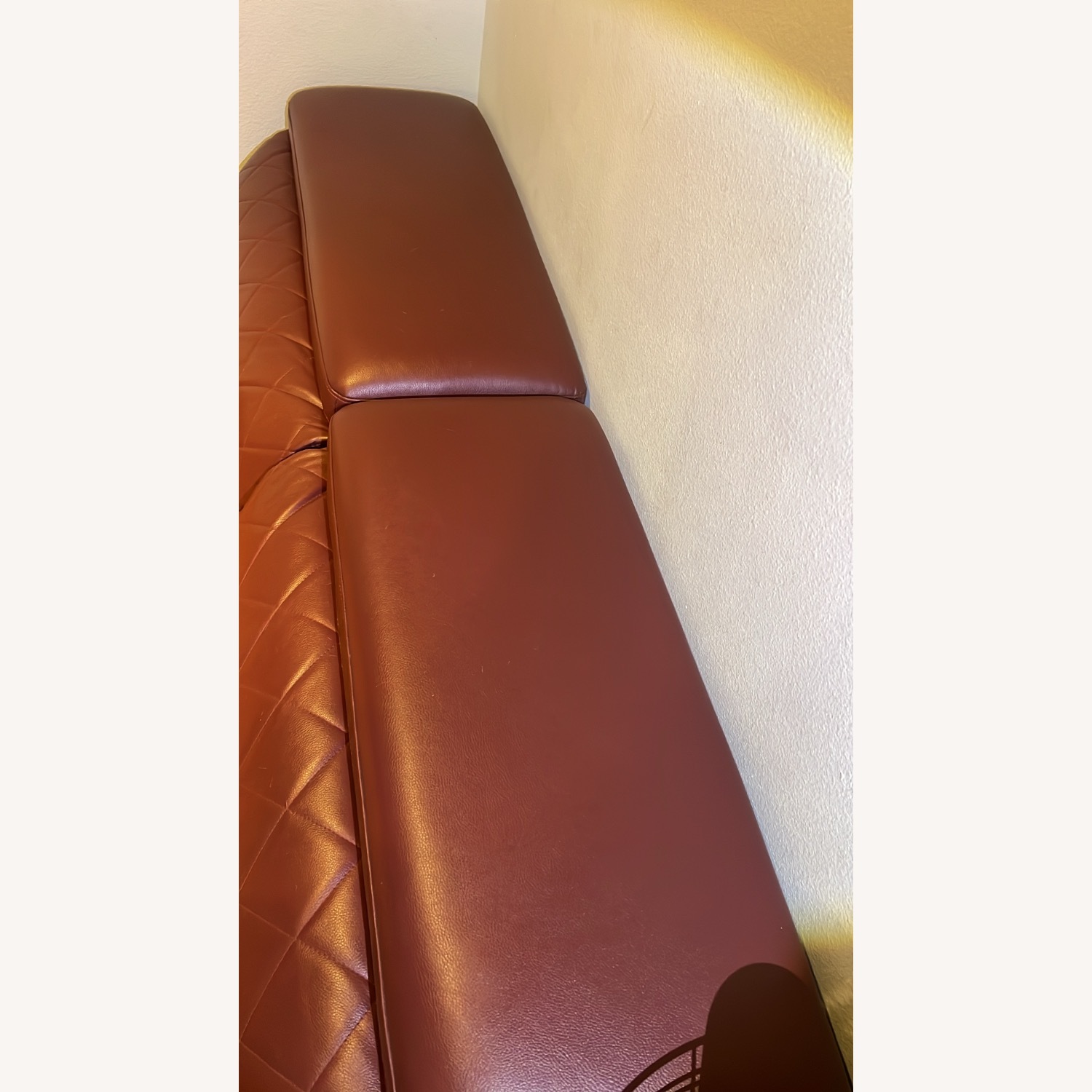 Red Leather 3+ Piece Sectional - image-4