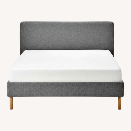 Used IKEA Light Gray Fabric Full Bed for sale on AptDeco