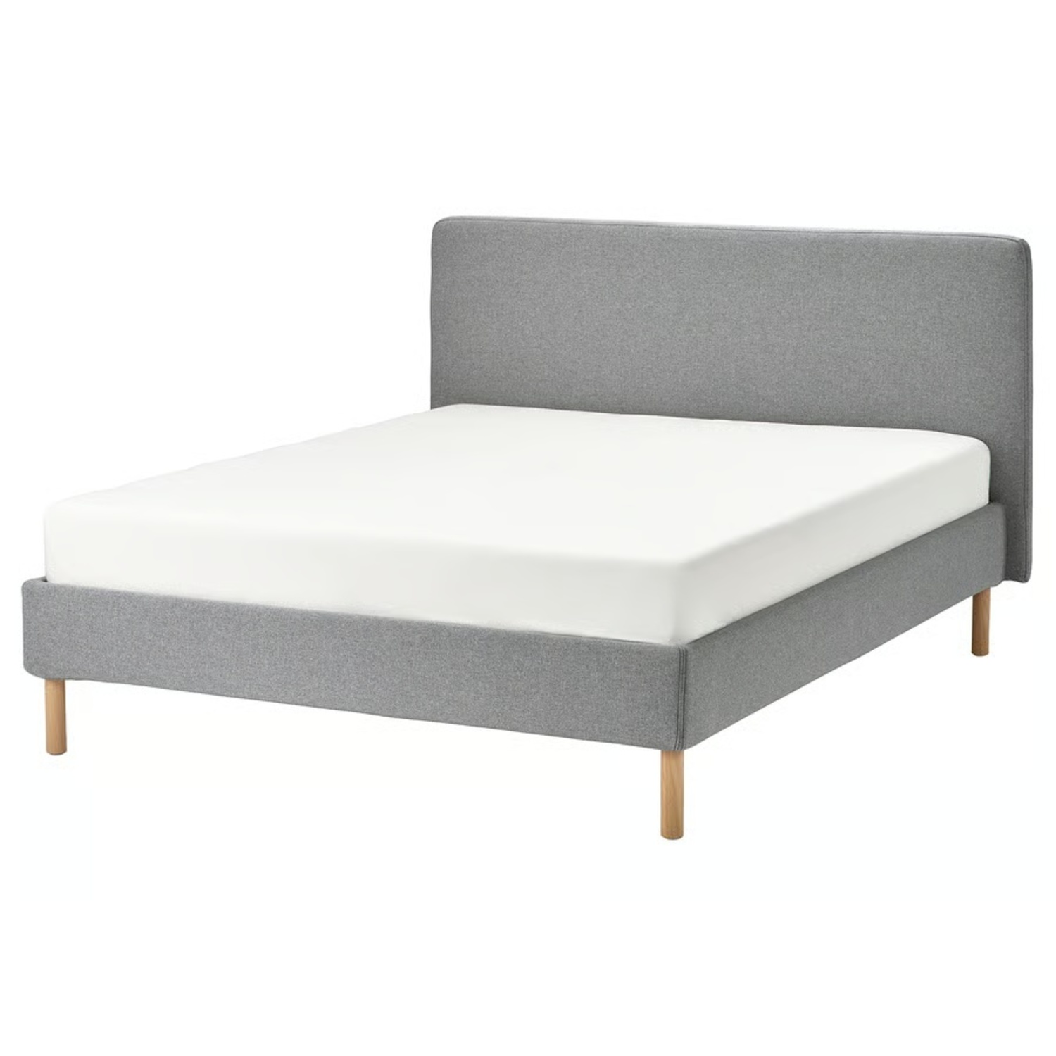 IKEA Light Gray Fabric Full Bed - image-6