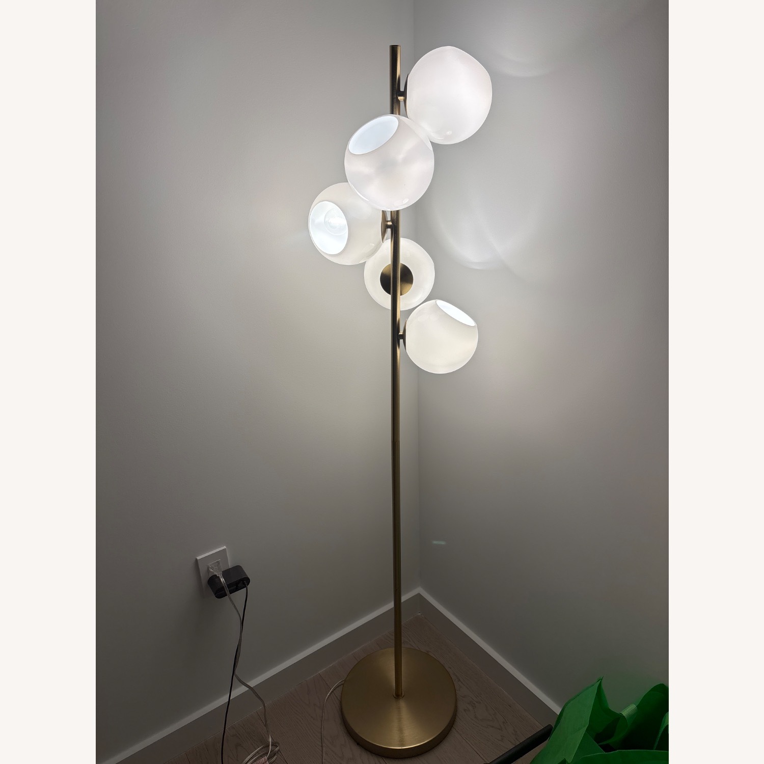 West Elm Staggered Glass 5-Light Floor Lamp 60" - image-2