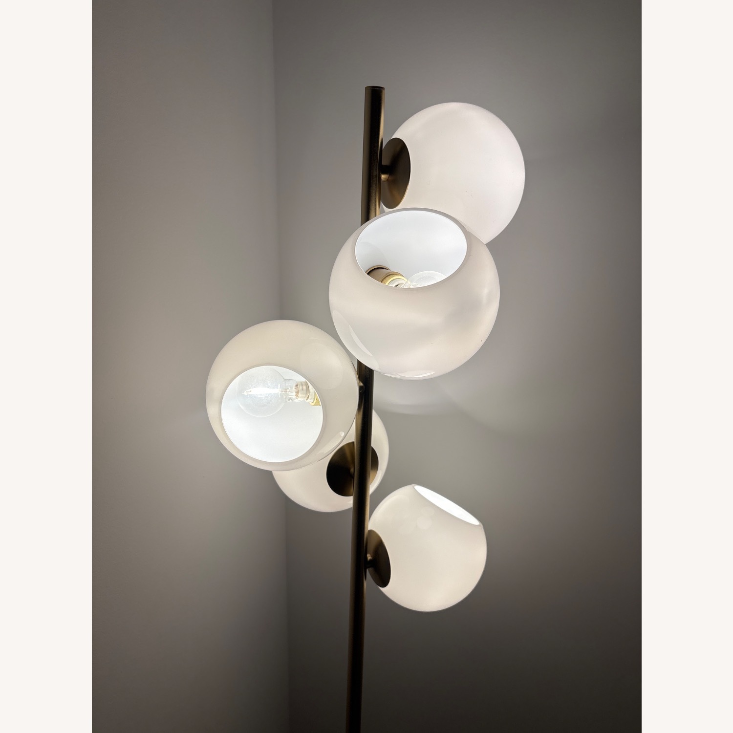West Elm Staggered Glass 5-Light Floor Lamp 60" - image-4