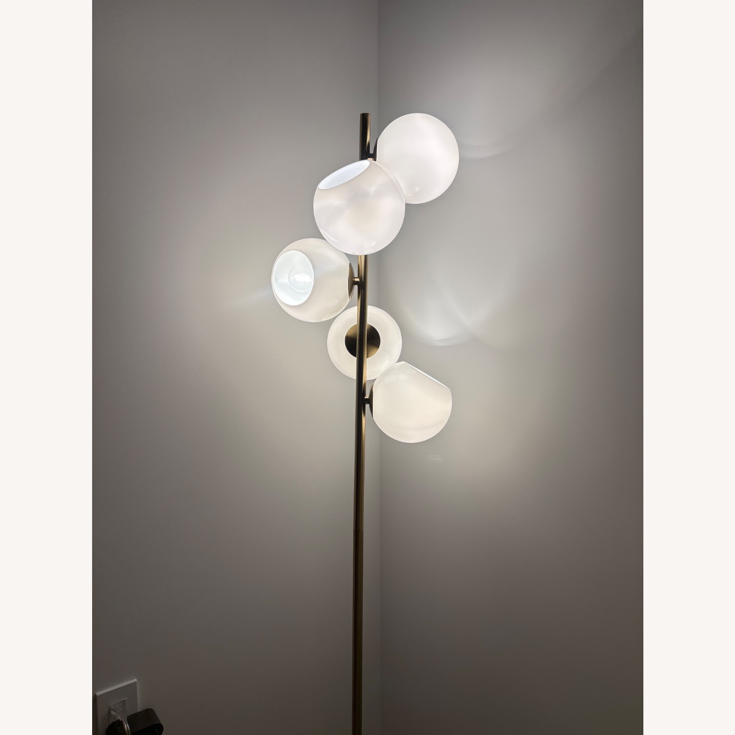 West Elm Staggered Glass 5-Light Floor Lamp 60" - image-1