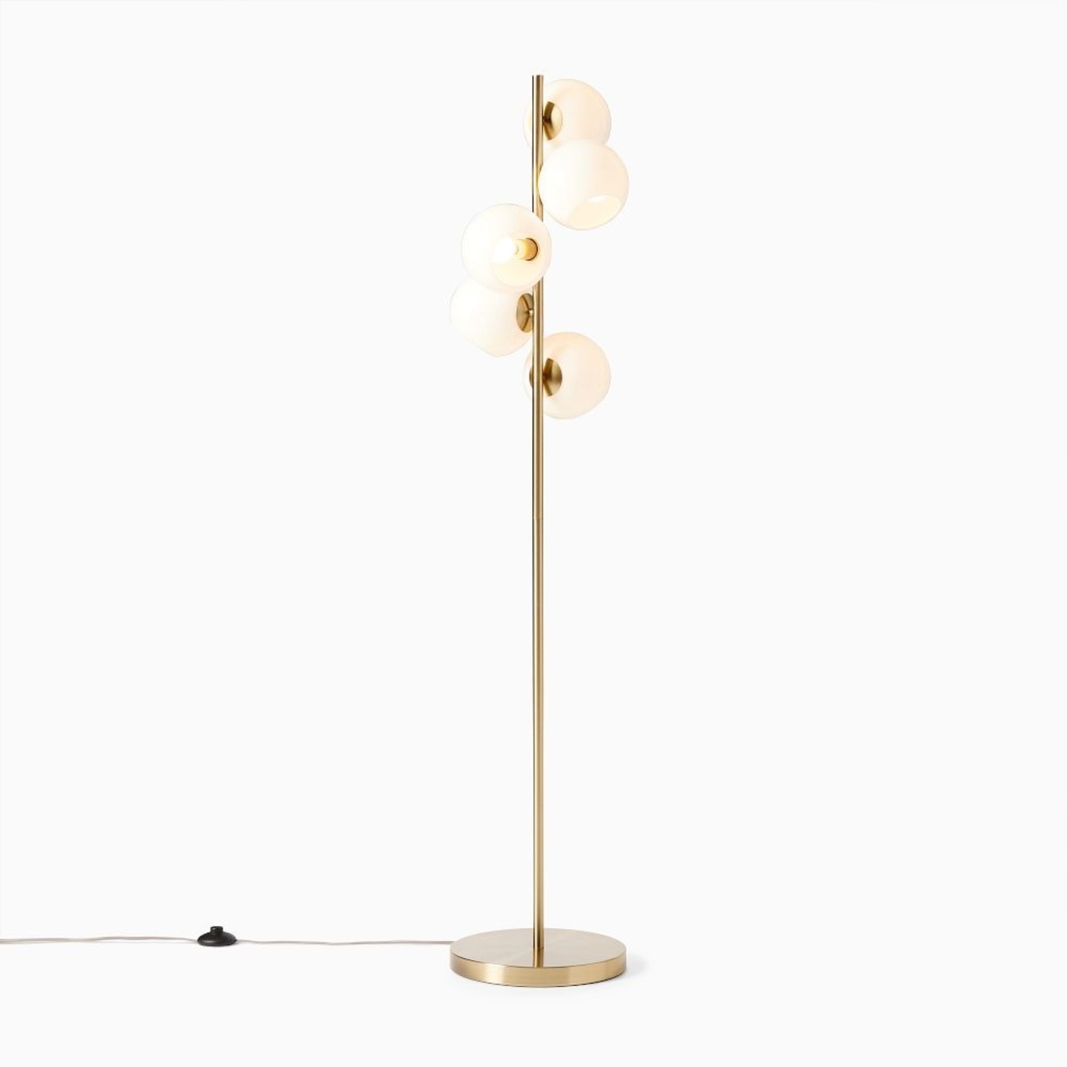 West Elm Staggered Glass 5-Light Floor Lamp 60" - image-6
