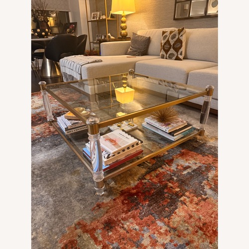Used Safavieh Gold Coffee Table for sale on AptDeco