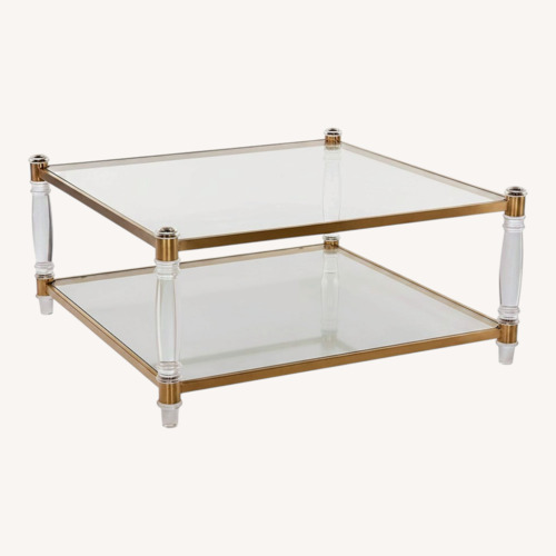 Used Safavieh Gold Coffee Table for sale on AptDeco