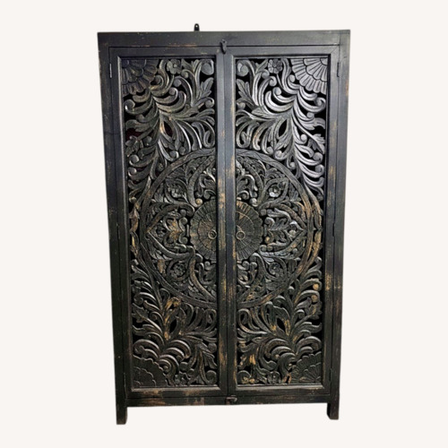 Used Nadeau Furniture Black Armoire for sale on AptDeco