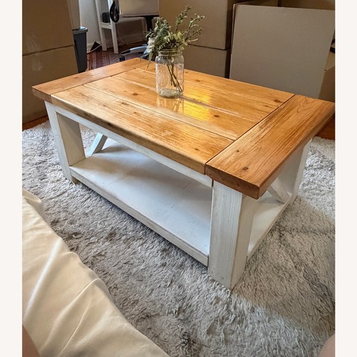 Used Natural Wood Coffee Table for sale on AptDeco