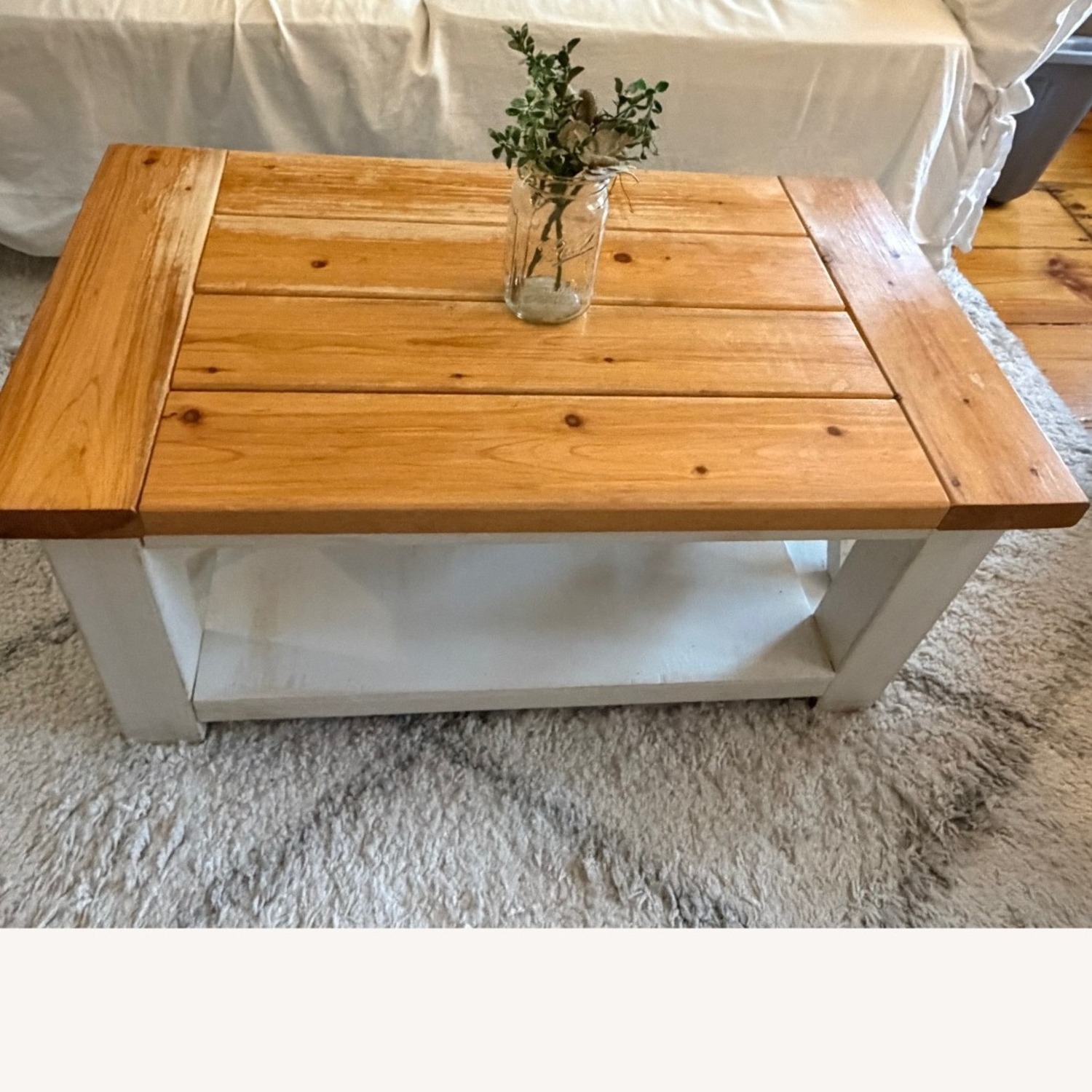 Natural Wood Coffee Table - image-4