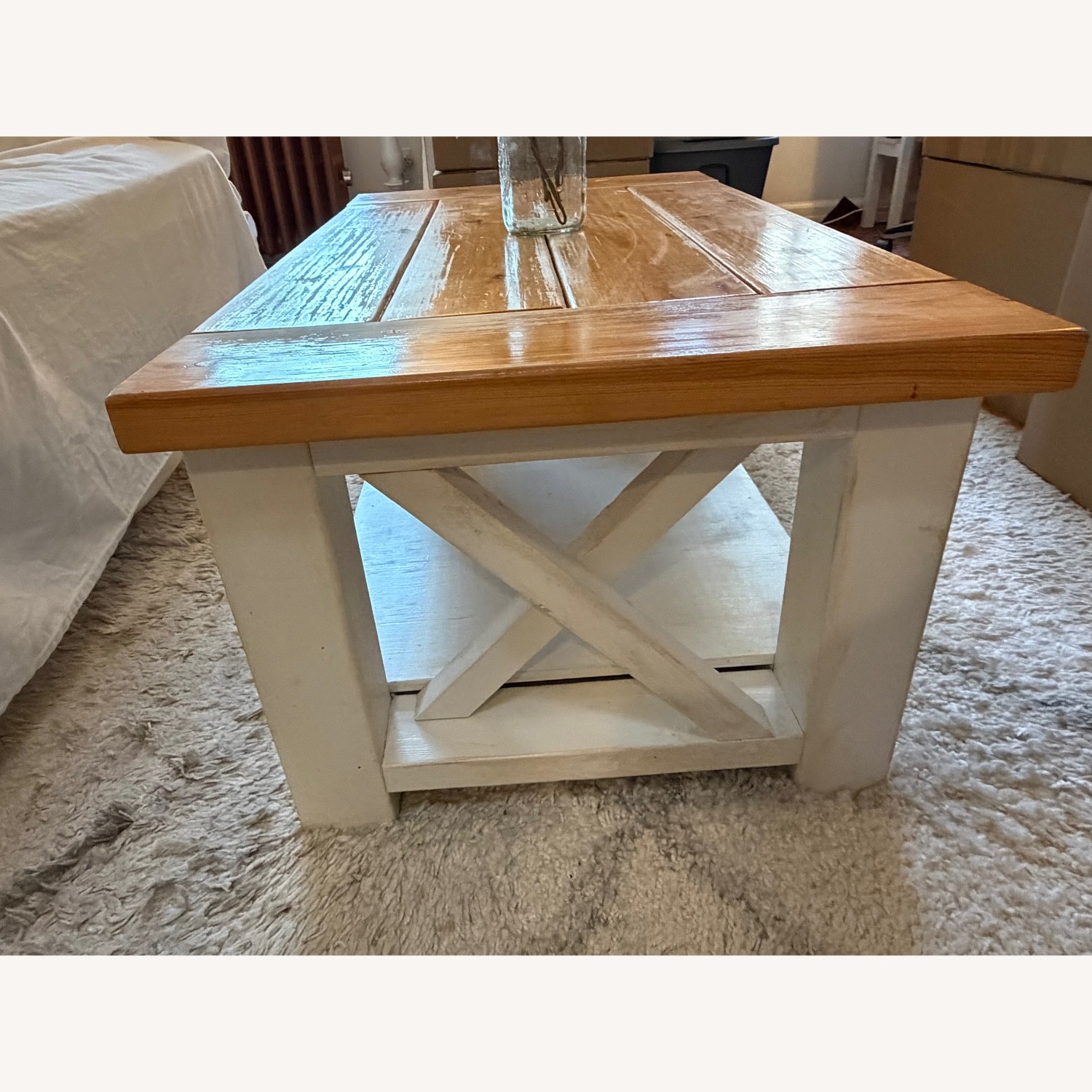 Natural Wood Coffee Table - image-2