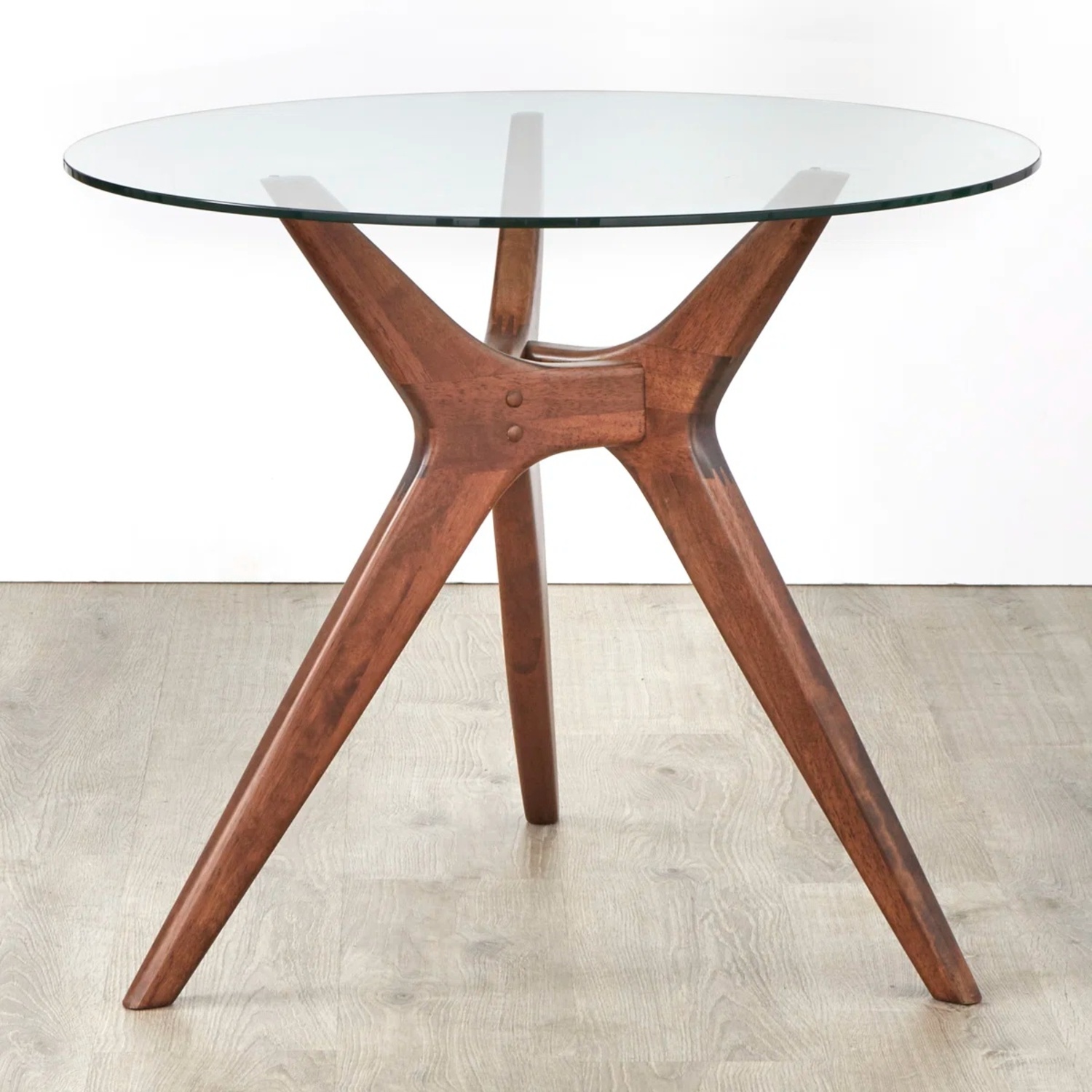 Wayfair Glass and Wood Dining Table - image-5