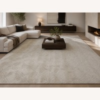 Restoration Hardware Iman Diamond Wool Rug 9x12 Ivory/Silver