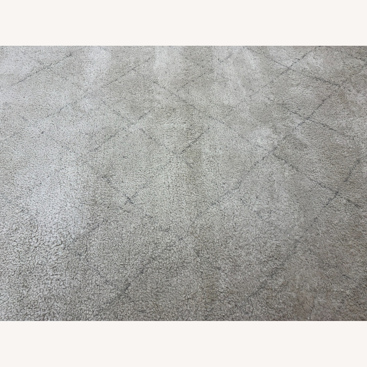 Restoration Hardware Iman Diamond Wool Rug 9x12 Ivory/Silver - image-16
