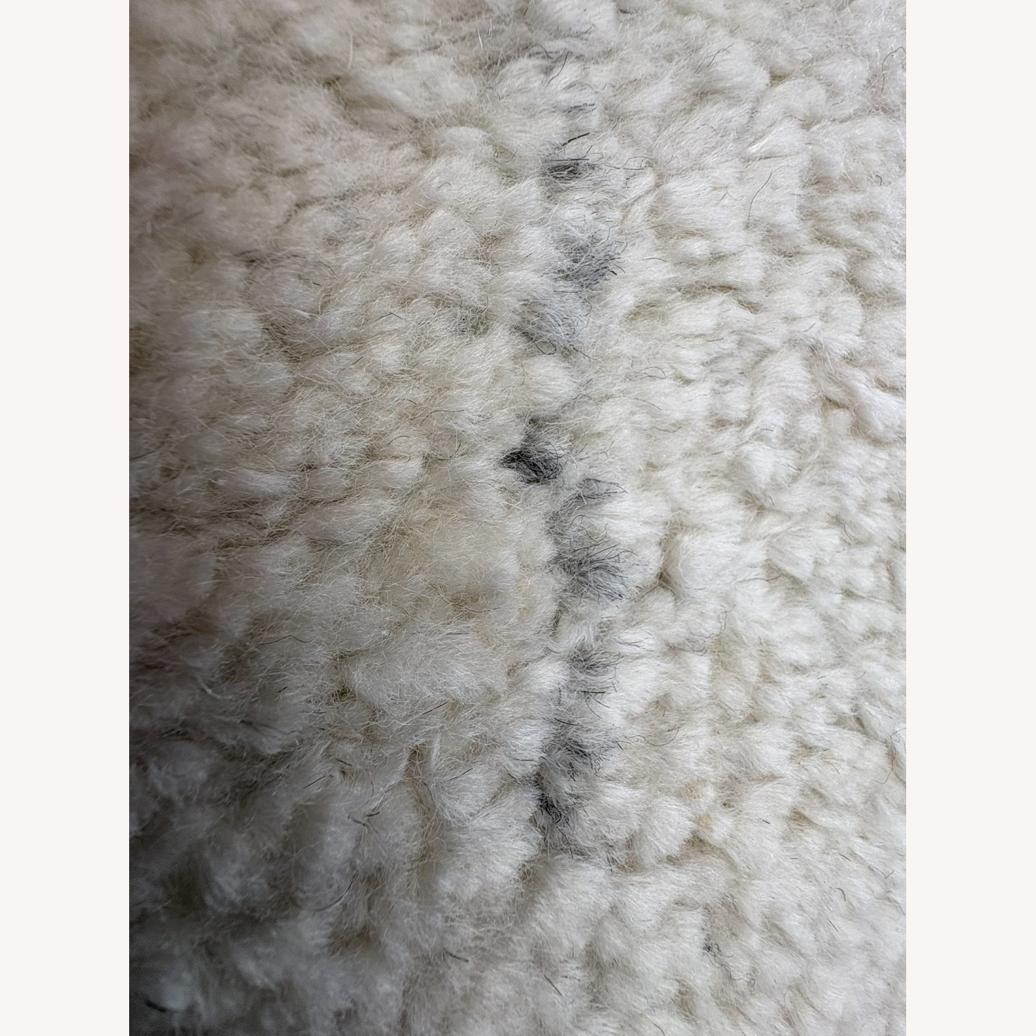 Restoration Hardware Iman Diamond Wool Rug 9x12 Ivory/Silver - image-6