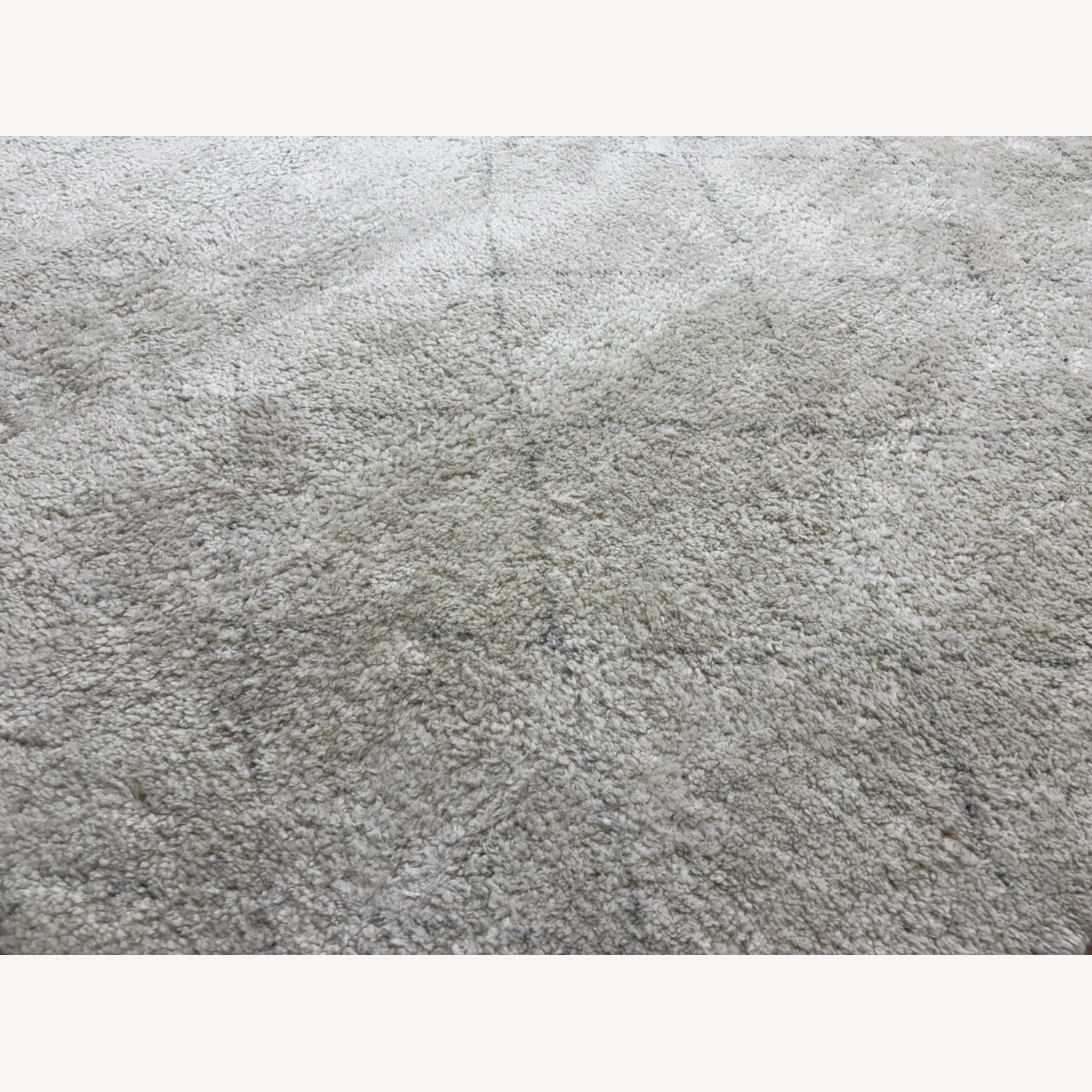 Restoration Hardware Iman Diamond Wool Rug 9x12 Ivory/Silver - image-12
