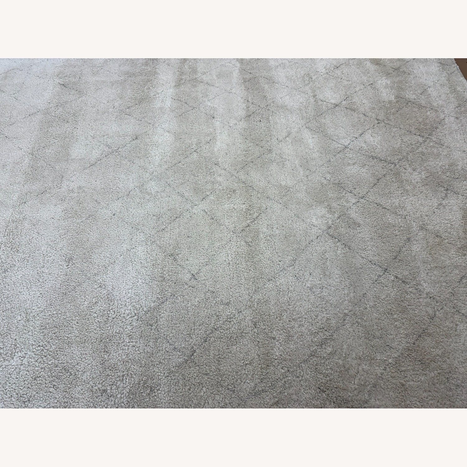 Restoration Hardware Iman Diamond Wool Rug 9x12 Ivory/Silver - image-20