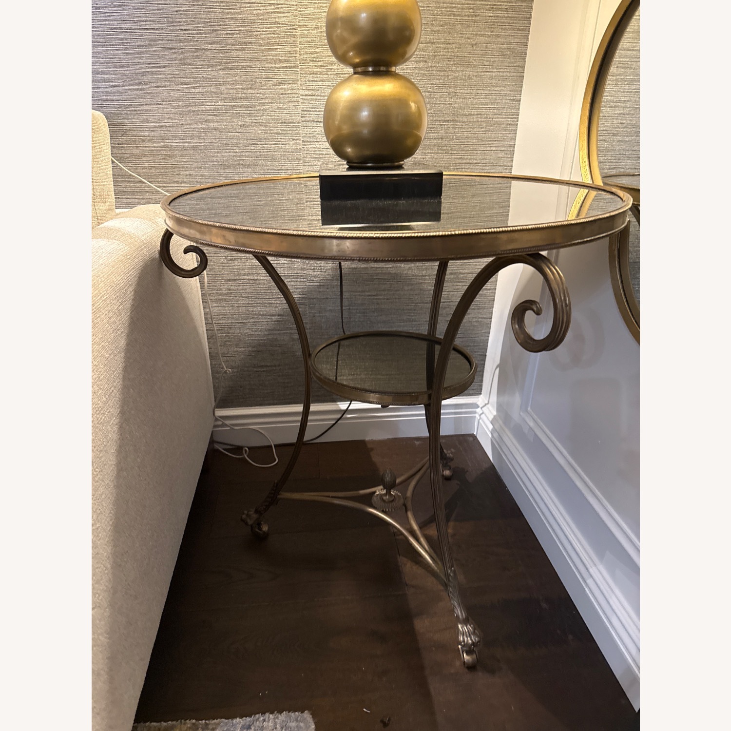 Theodore Alexander Gold Side Table - image-1
