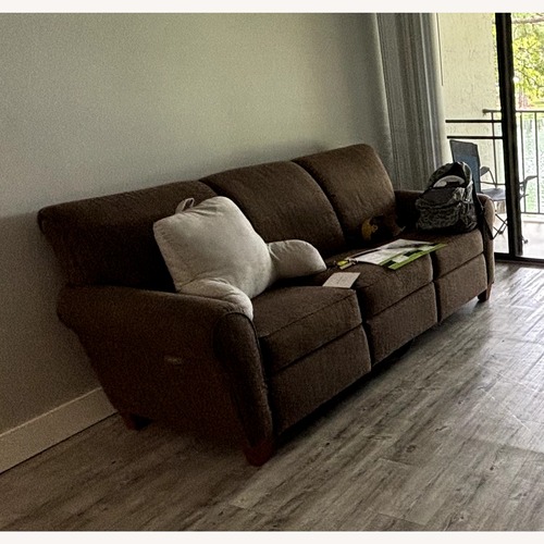 Used La-Z-Boy Light Brown Fabric 3+ Seater Sofa for sale on AptDeco