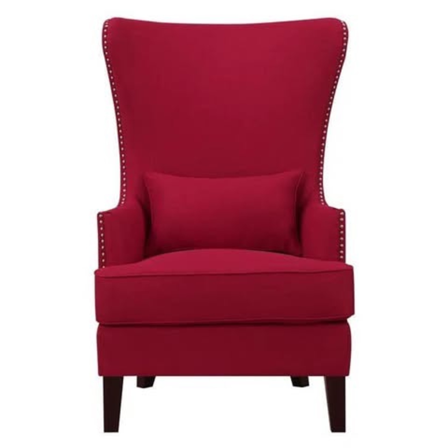 Red Accent Wingback Chairs - image-5