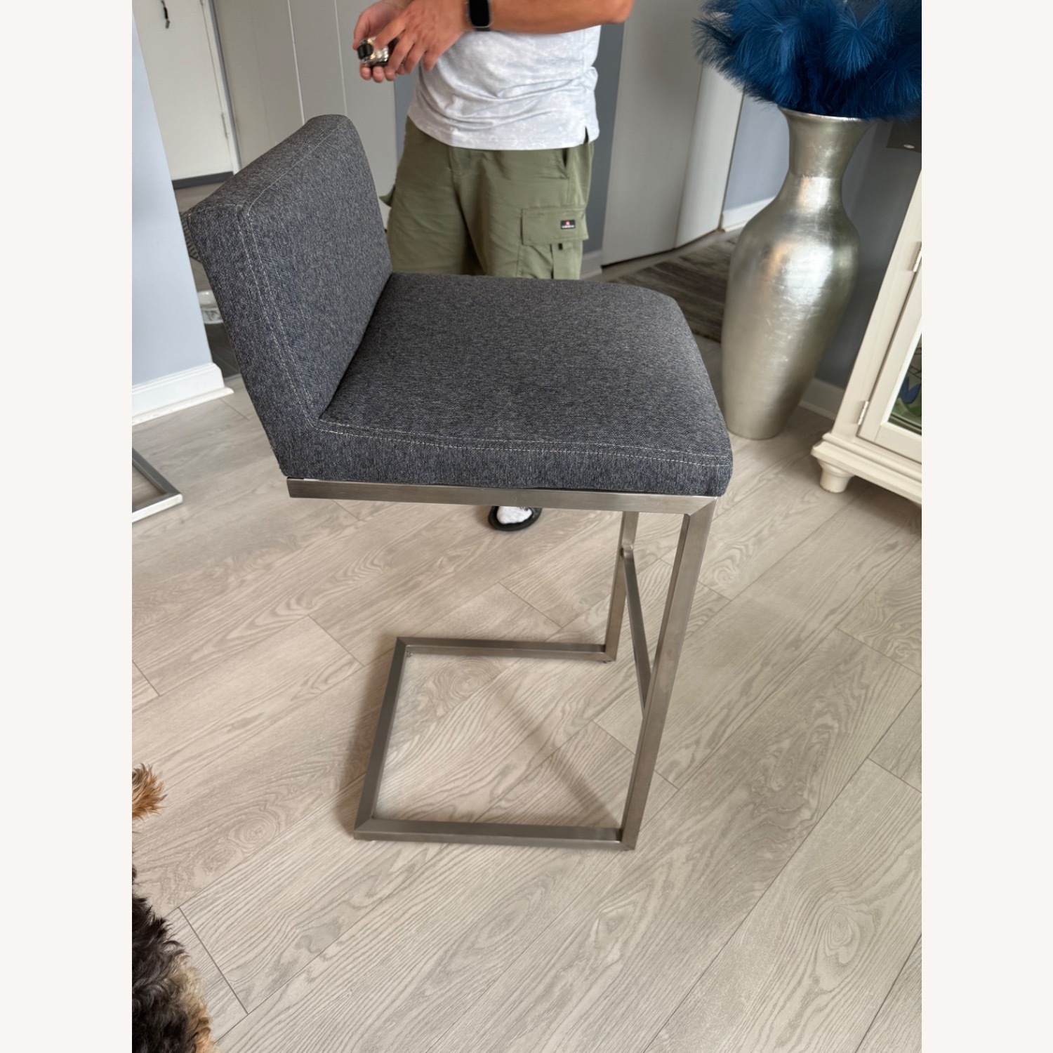 Room & Board Lira Light Gray Stools - image-3