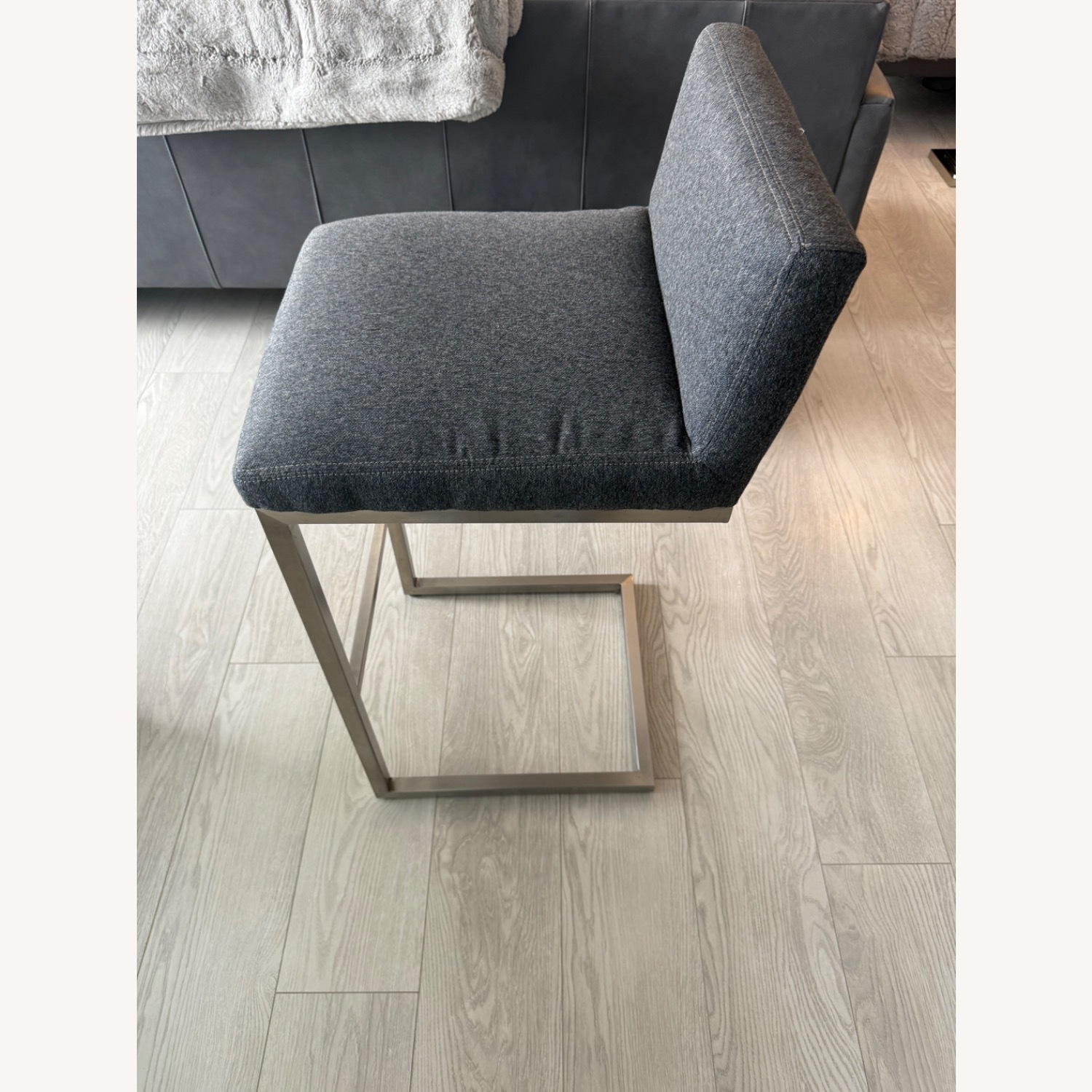 Room & Board Lira Light Gray Stools - image-1