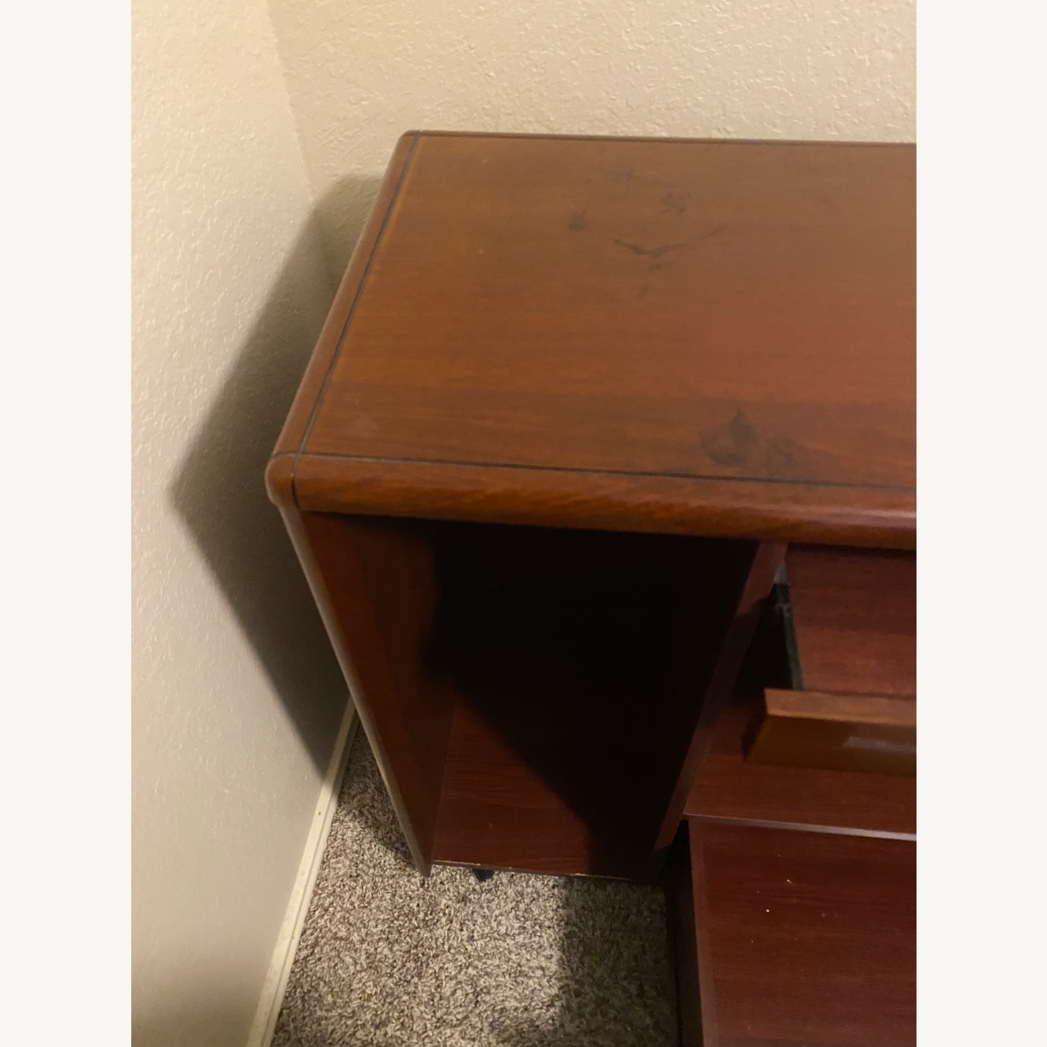Light Brown Wood Desk - image-12