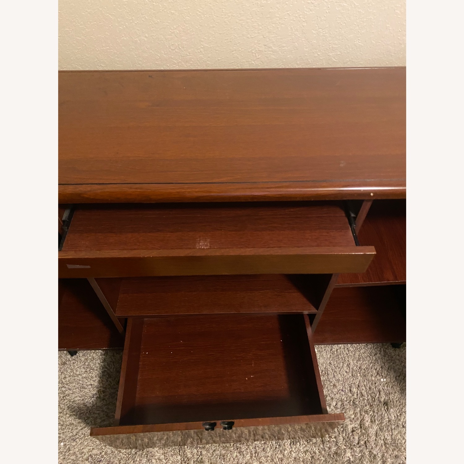 Light Brown Wood Desk - image-13