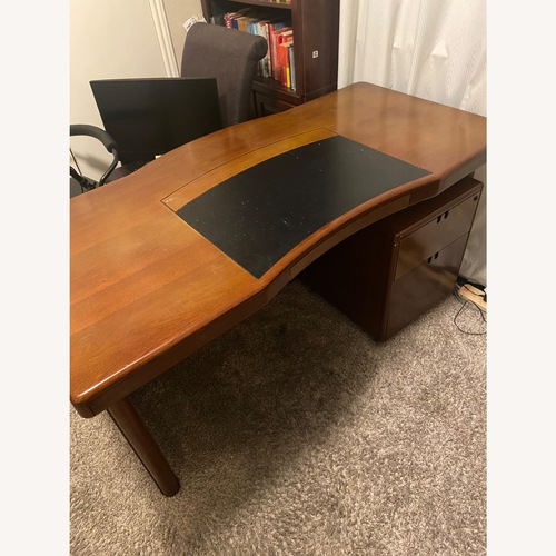 Used Light Brown Wood Desk for sale on AptDeco