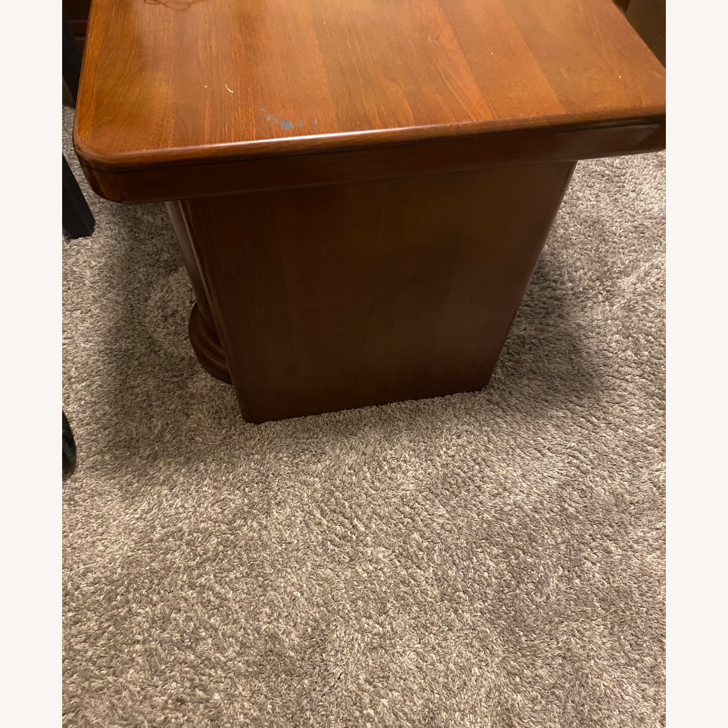 Light Brown Wood Desk - image-3