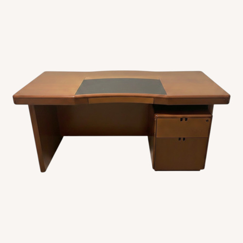 Used Light Brown Wood Desk for sale on AptDeco