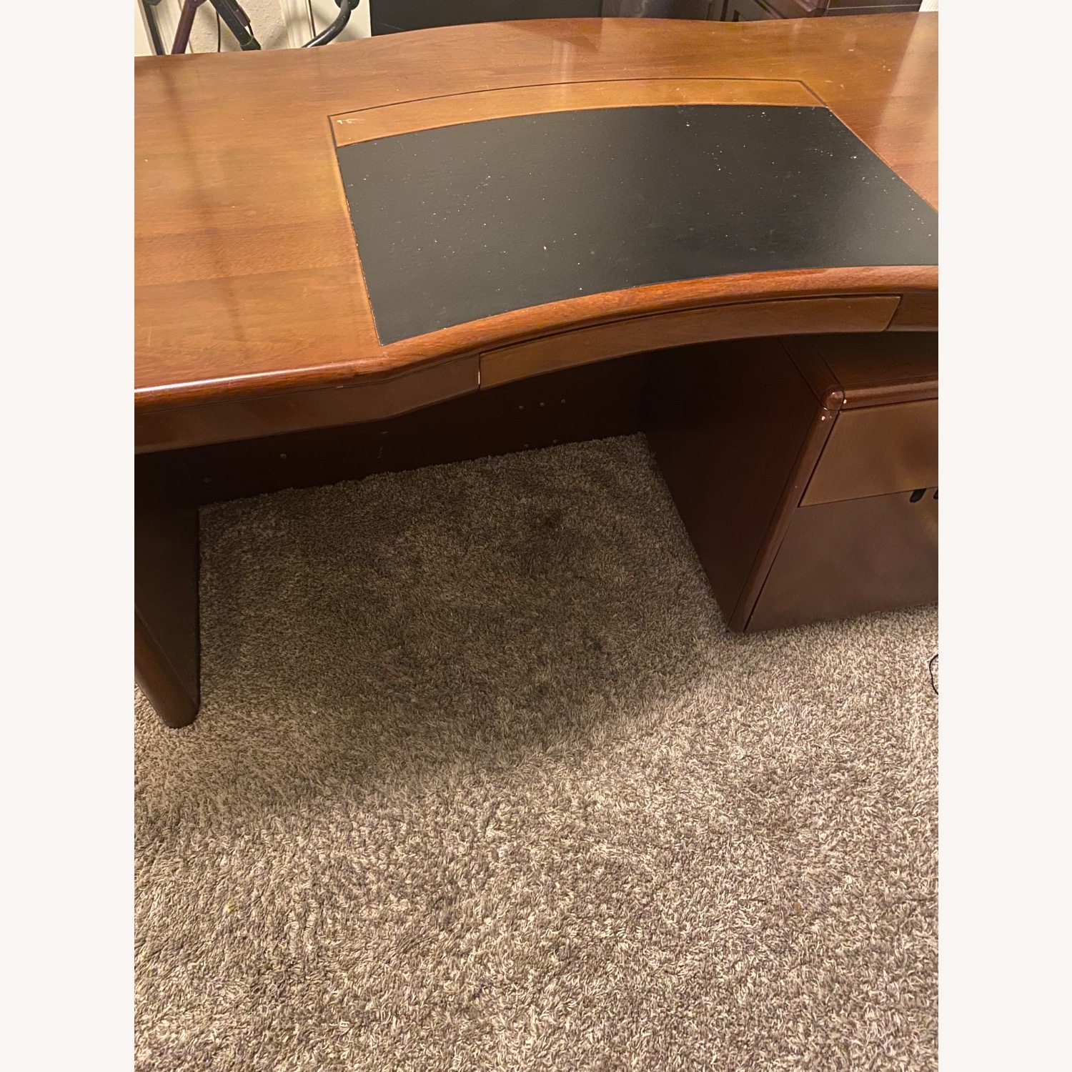 Light Brown Wood Desk - image-7
